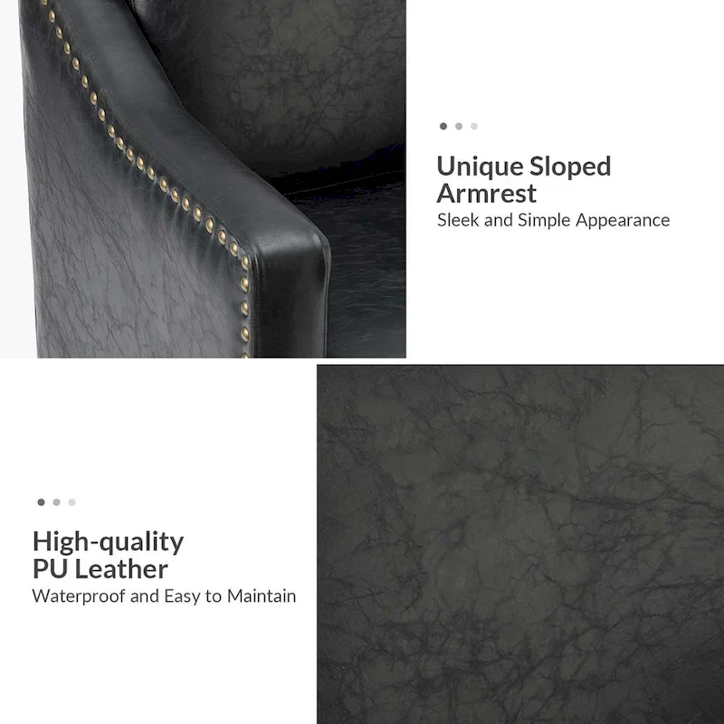 Duarte Transitional Armchair with Sloped Arms Set of 2