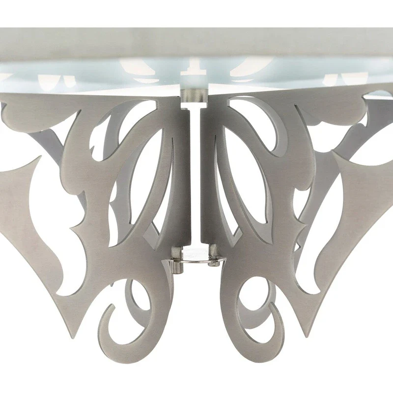 Roxton Modern Damask Metal 3-Light Pendant