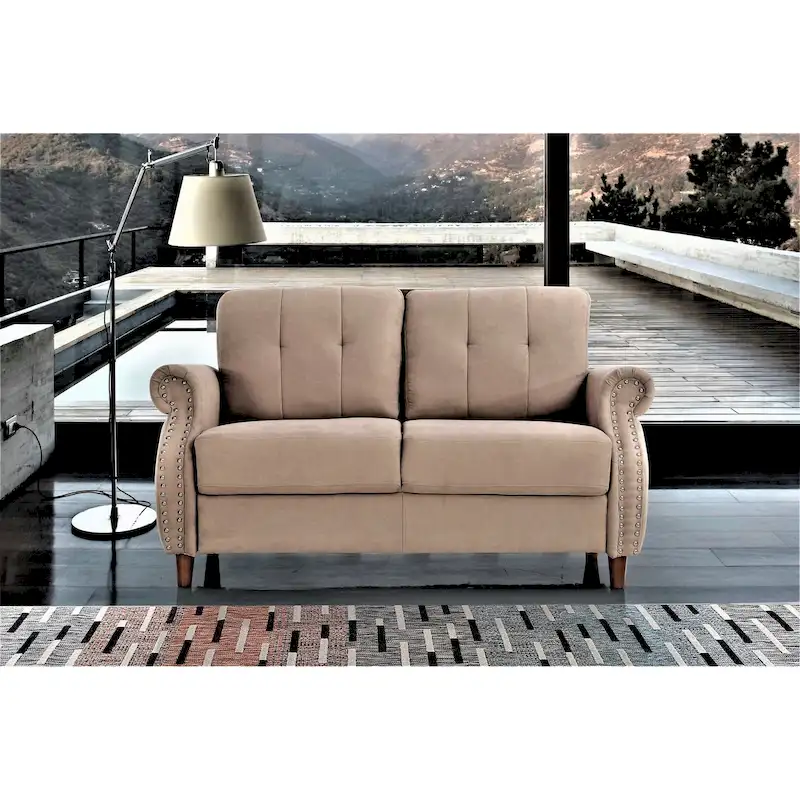 Bruce Nailhead Loveseat