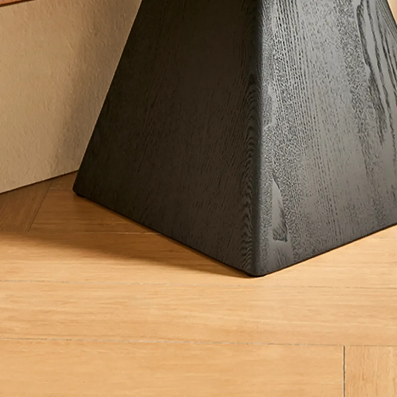 Elegant Ash Wood Open Back Display Vertical Bookcase