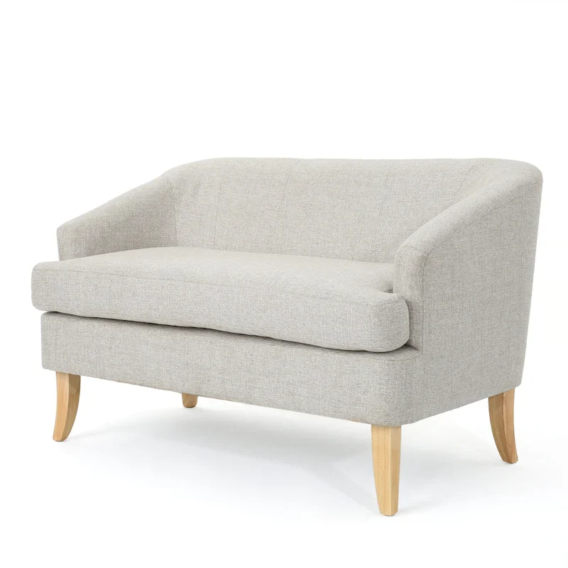 Sheena Mid-century Modern Petite Fabric Loveseat by Christopher Knight Home