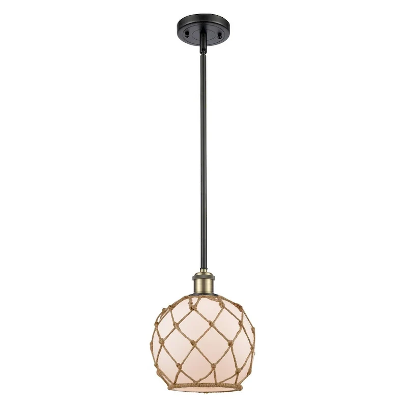 Innovations Lighting Farmhouse Rope 8  Wide Mini Pendant