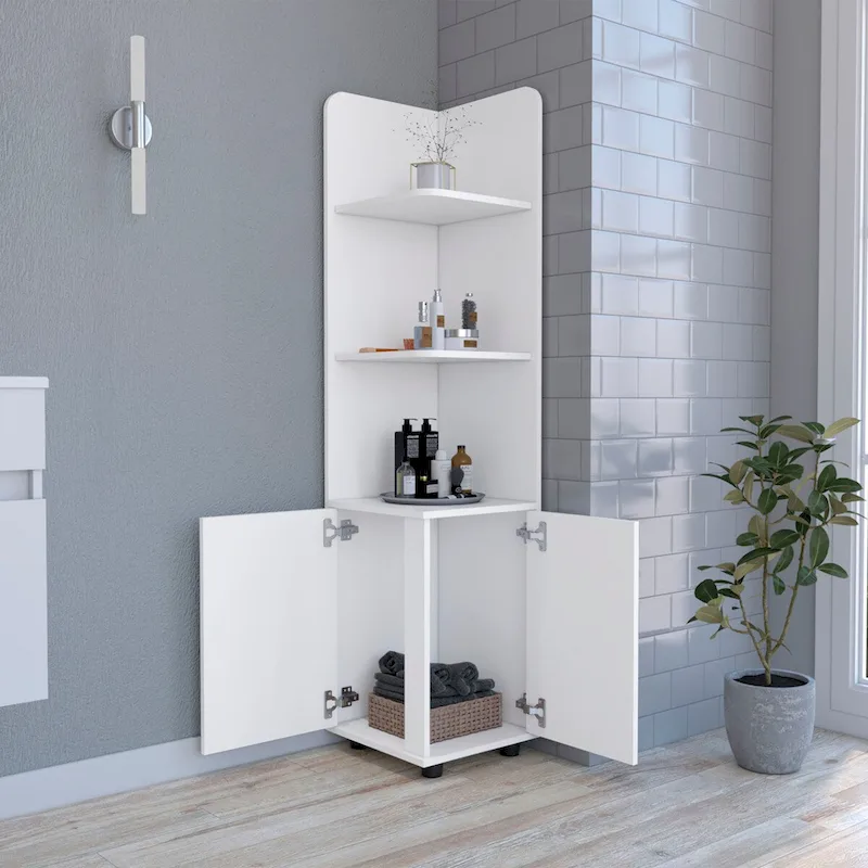 Freestanding cabinet  , One Drawer, White Finish,High quality and durable