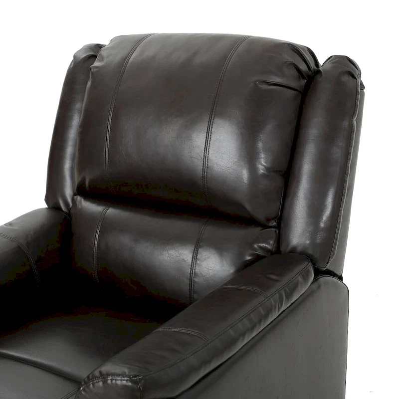 Roomfitters Fabric Glider Recliner with Swivel, Manual Reclining Chair