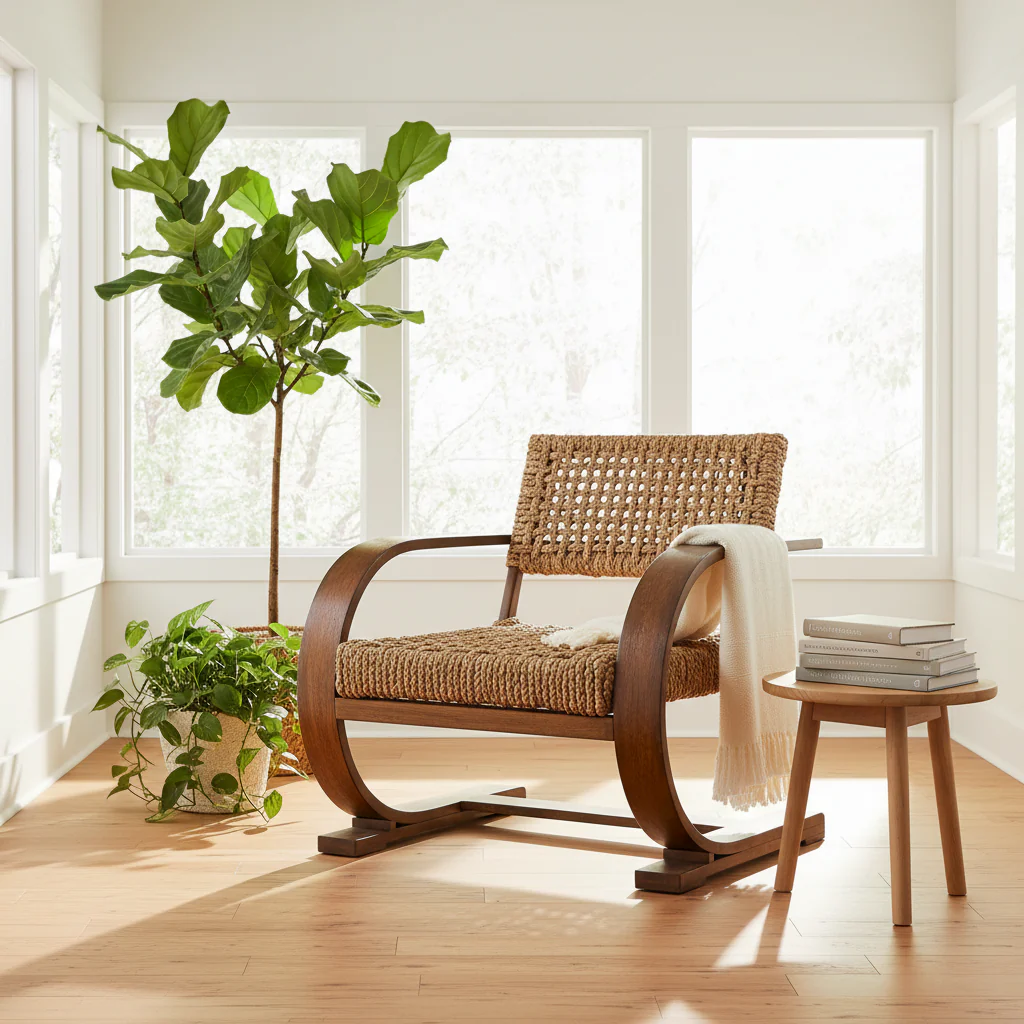 Natural Woven Accent Chair