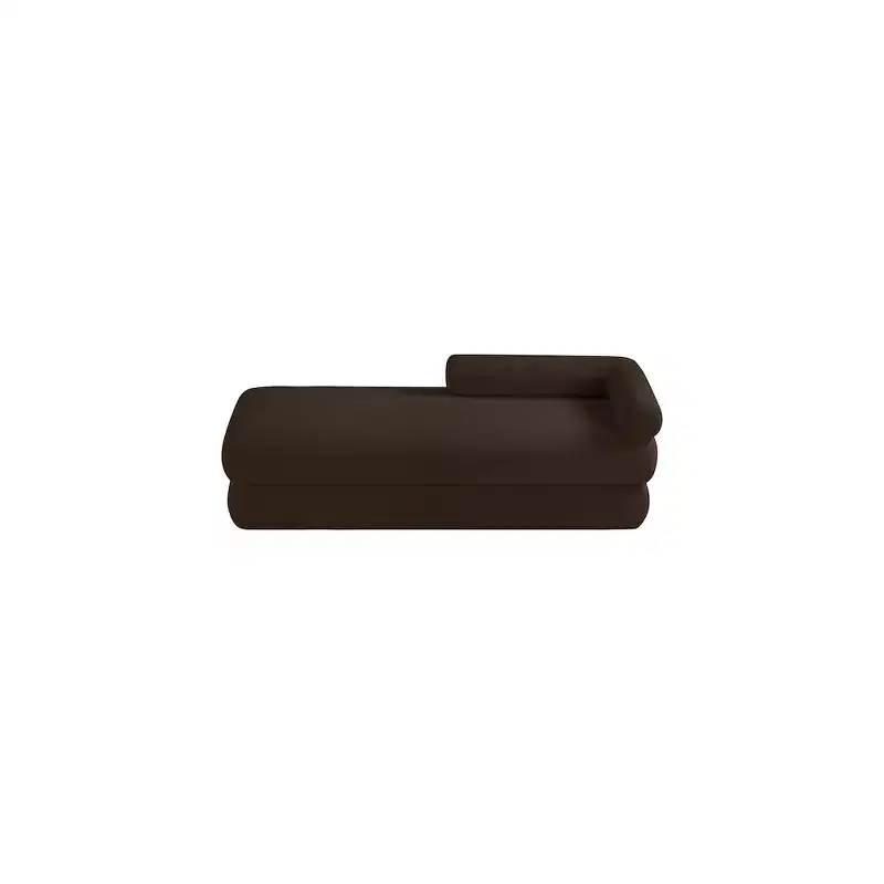 Meridian Furniture,Kennedy Faux Shearling Teddy Fabric Bench