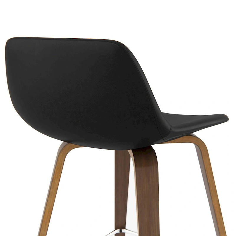 WYNDENHALL Cacey Mid Century Modern Bentwood Counter Height Stool (Set of 2) - 20.7 x 21.1 x 36.6