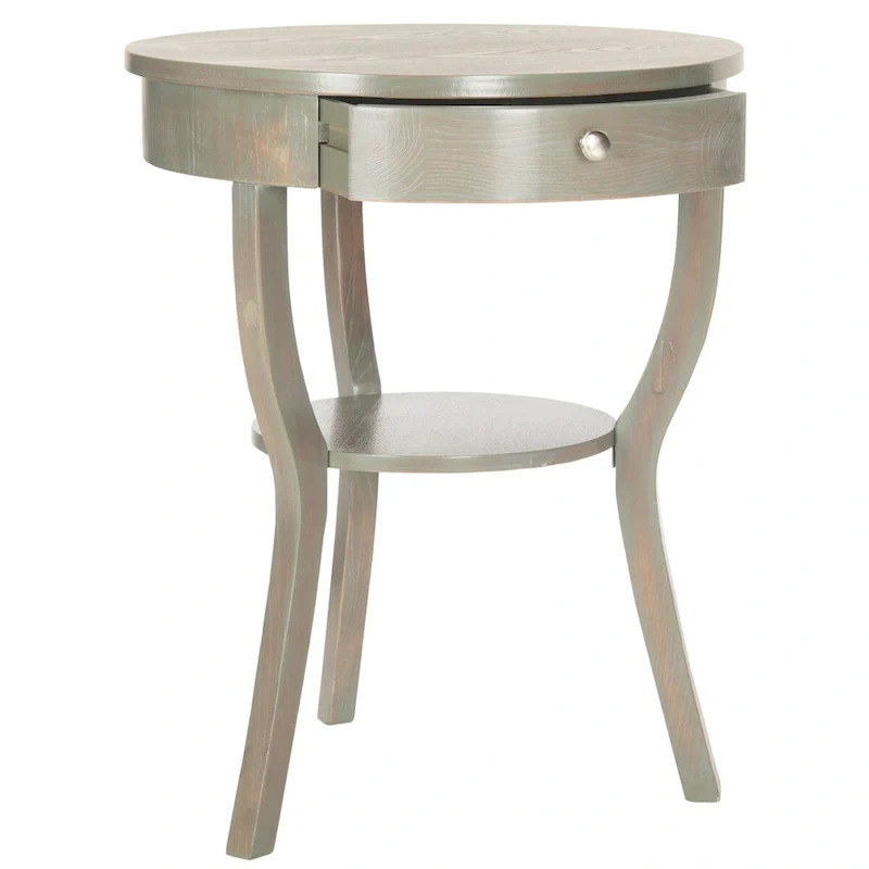 SAFAVIEH Mercedes End Table - 22 x 22 x 30.3 - 22Wx22Dx30H