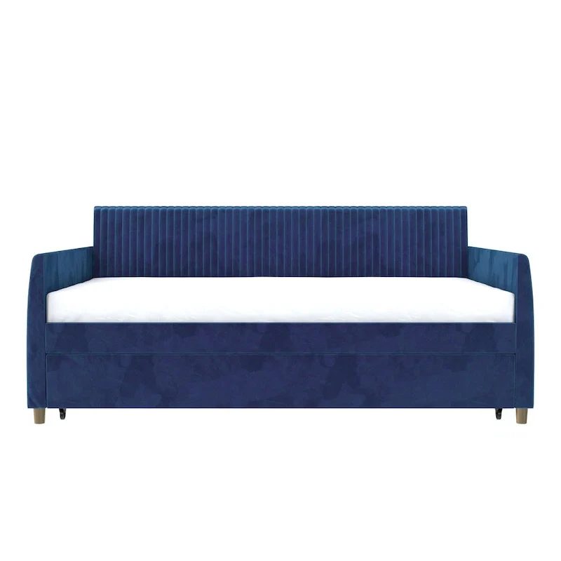 Daphne Upholstered Twin Daybed with Roll Out Trundle