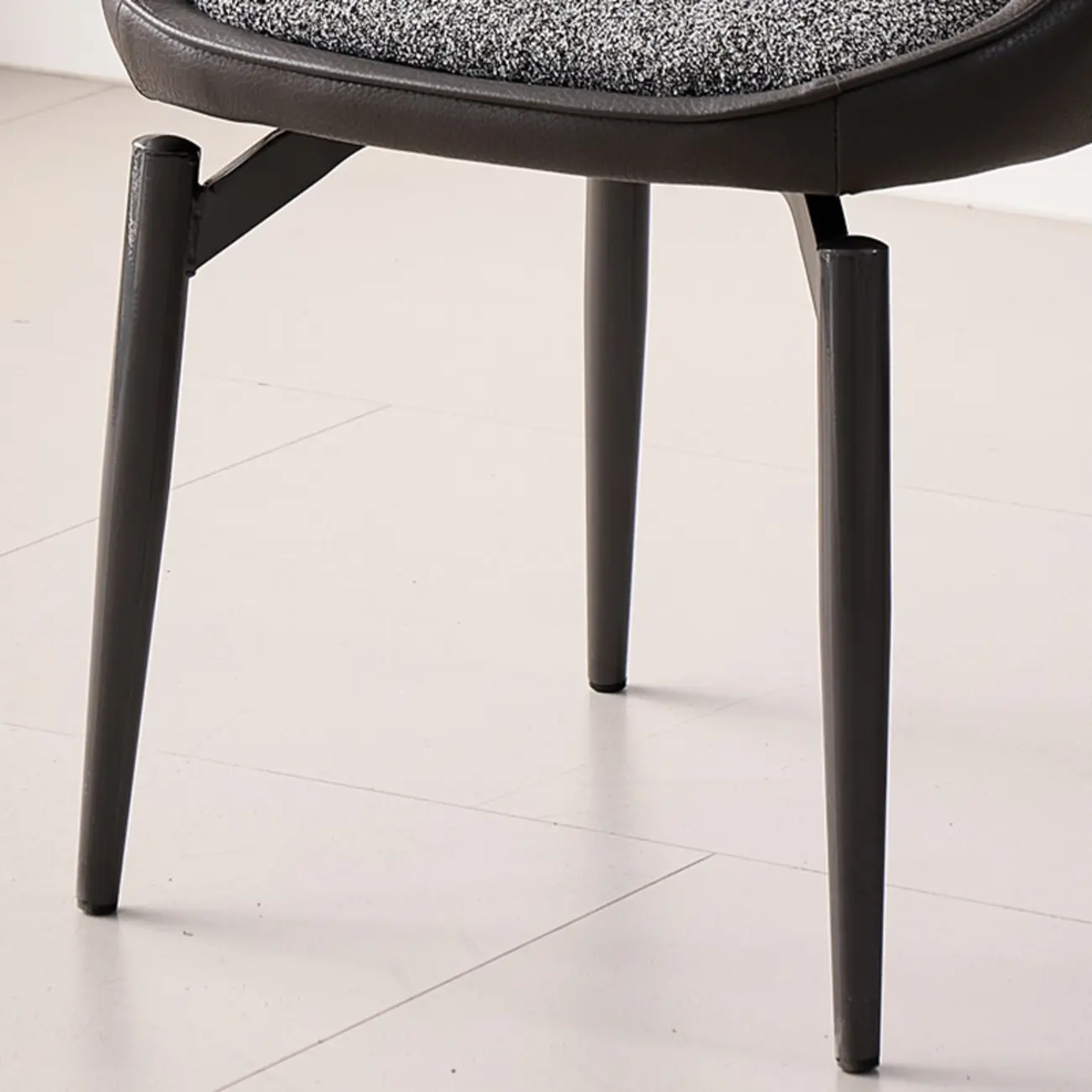 Modern Upholstered Open Back Armless Dining Chair