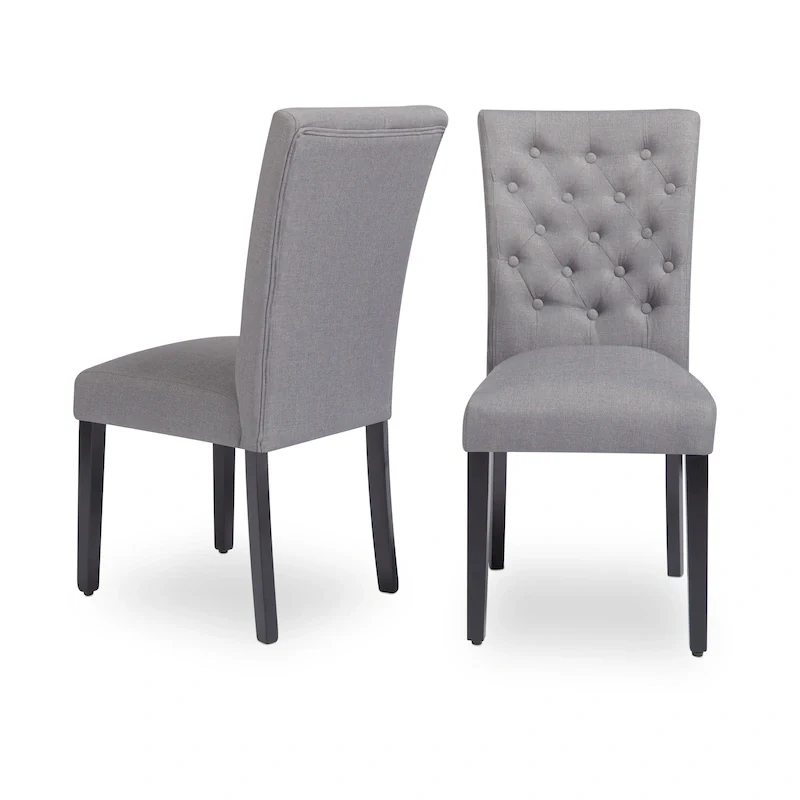 Fabric Armless Parsons Dining Chairs (Set of 2)