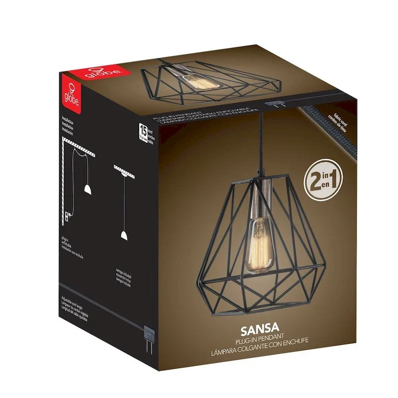 Carbon Loft Dhavernas 1-light Dark Bronze Pendant Lighting