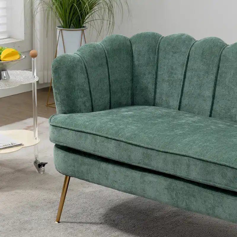 59W Mid-century Modern Tufted Loveseat Upholstered Sofa