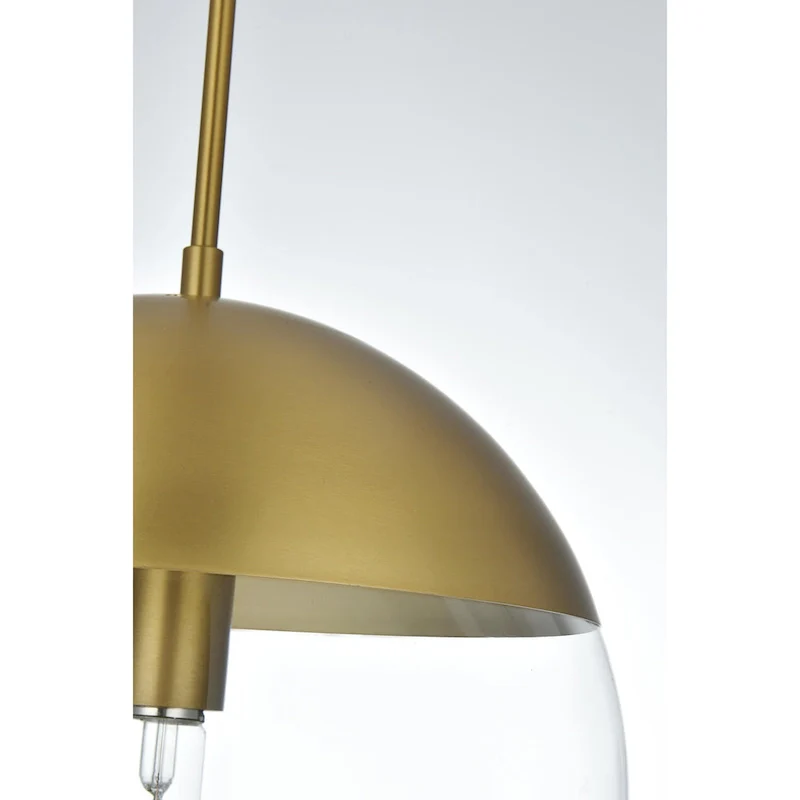 1-Light Pendant with 12 inch Clear Glass