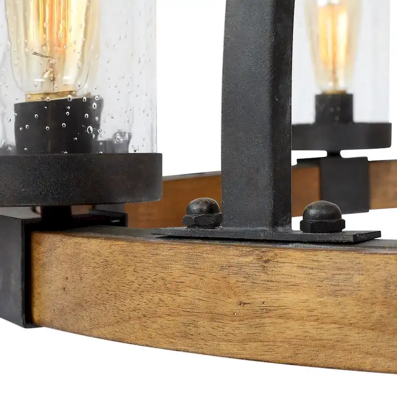 Uttermost Atwood Weathered Bronze 8-light Pendant