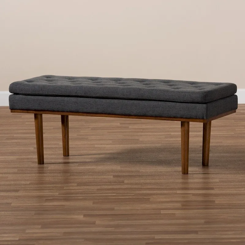 Carson Carrington Ufas Mid-century Modern Upholstered Bench
