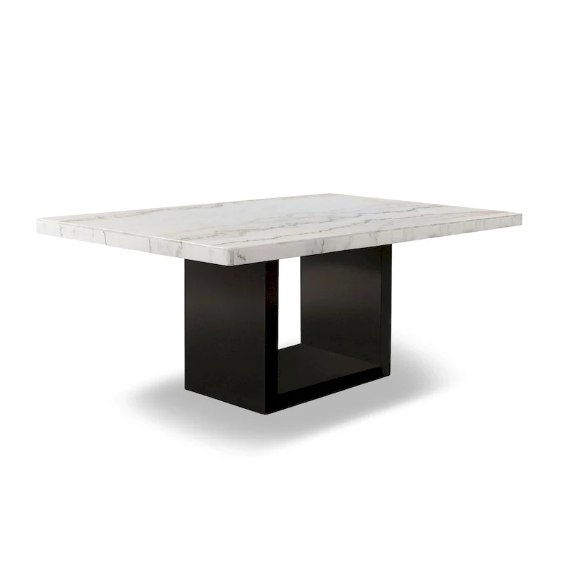 White 70-inch Marble Dining Table