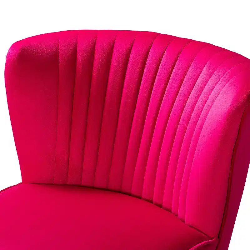 Quentin Velvet Accent Side Chair with Padded Seat Set of 2 | Karat Home