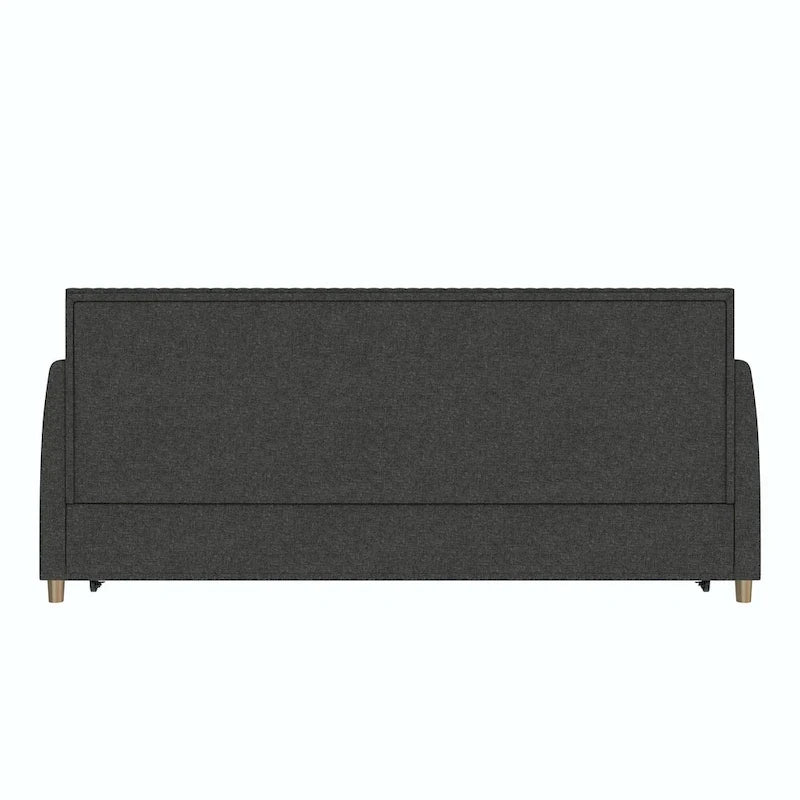 Daphne Upholstered Twin Daybed with Roll Out Trundle