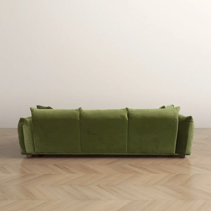 Arten Mid-Century Modern Luxury Boucle/Velvet Couch