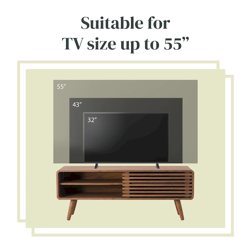 Wilson 46 KD Slat Low TV Stand
