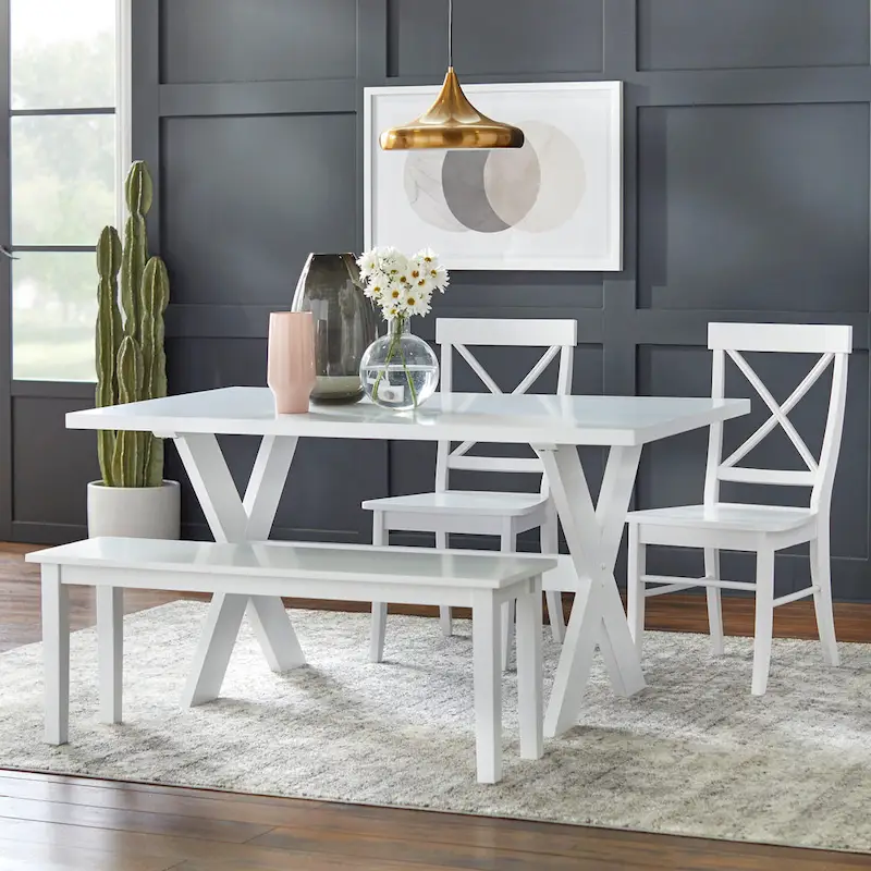 Simple Living Sumner X-base Picnic Dining Table