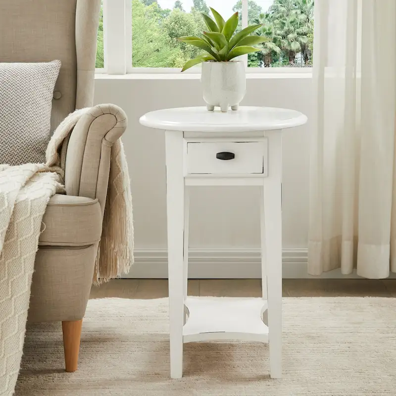 Hardwood Oval Side Table