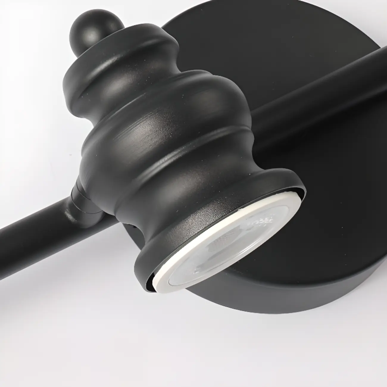 Large 4-Light Straight Metal Bathroom Vanity Lights