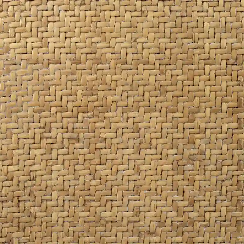 Rattan Bentwood X-Back Bench