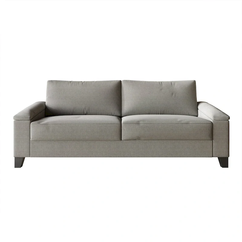 Simple Style Linen Upholstered Sofa