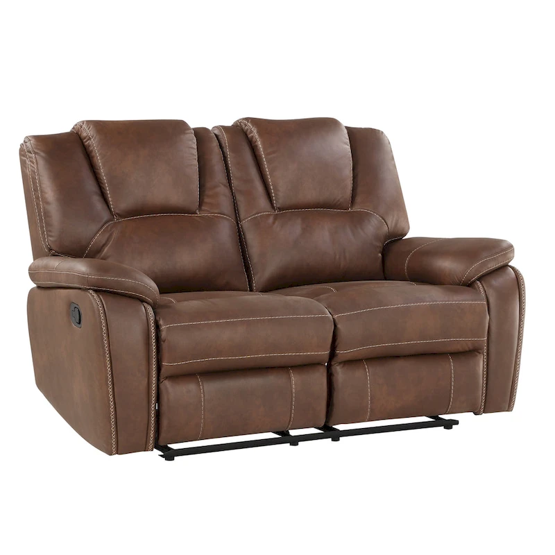 Steve Silver Kameryn Faux Leather Manual Reclining Loveseat