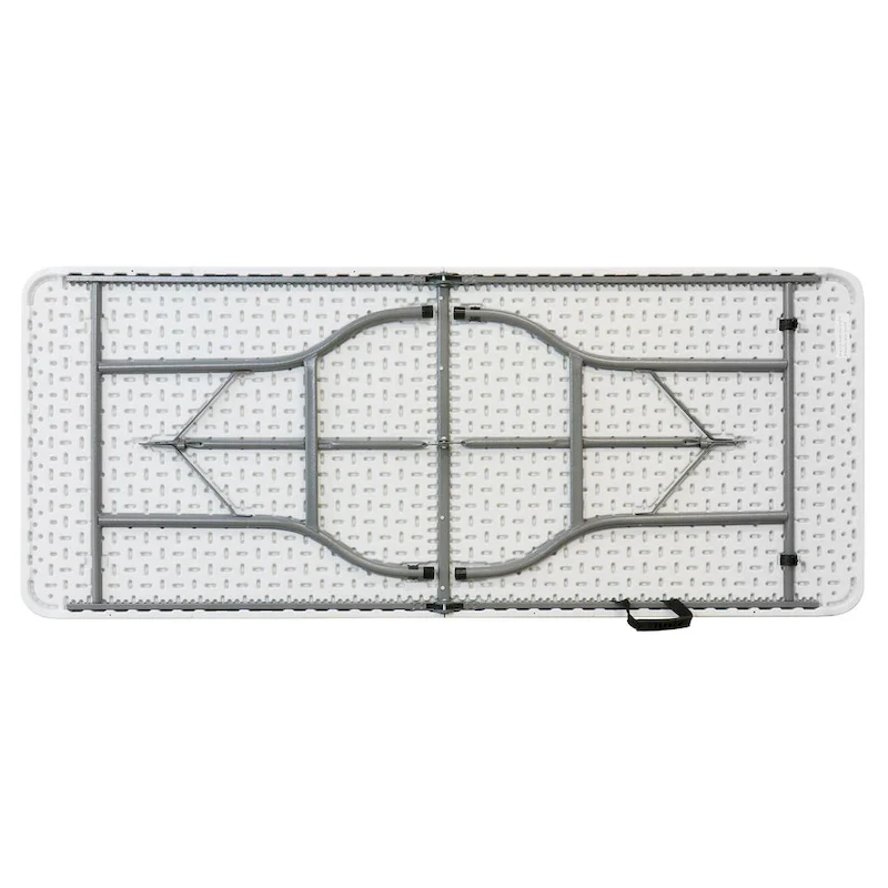 6 Foot Plastic Folding Table in White