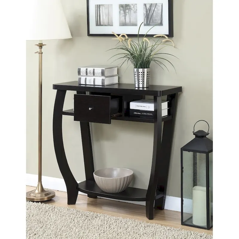 Newport 1 Drawer Dorchester Console Table with Shelf