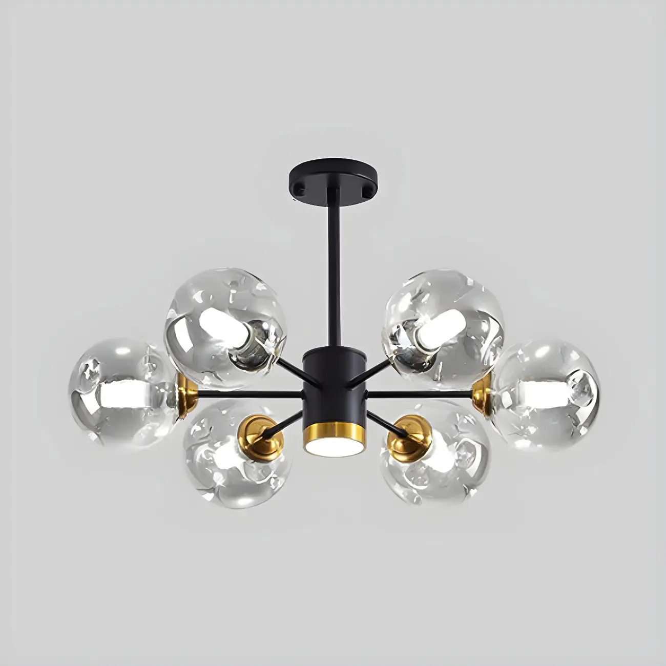 Modern LED Glass Crystal Sputnik Chandelier