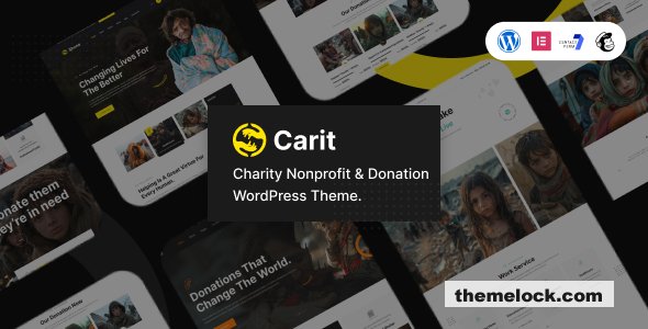 Carit v1.0 - Charity Nonprofit & Donation WordPress Theme