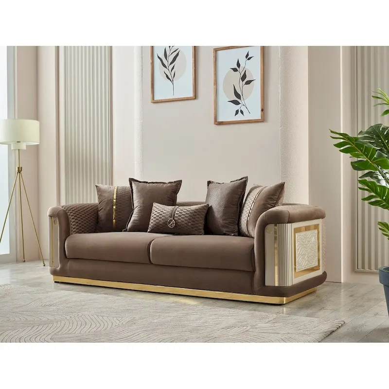Ella 3-piece Living room Set Square Arms