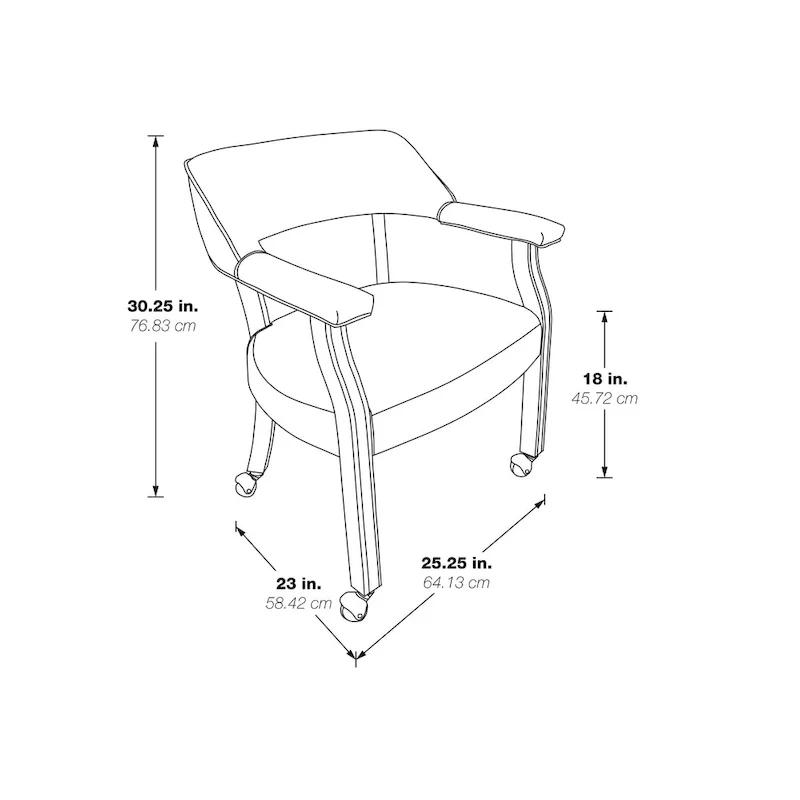 Brown Traditional Single Office Guest Chair