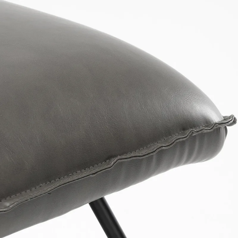 Mid Century Faux Leather Accent Chair With Adjustable Backrest Set of 2 - 31.5 H X 22.2 W X 23.6 D