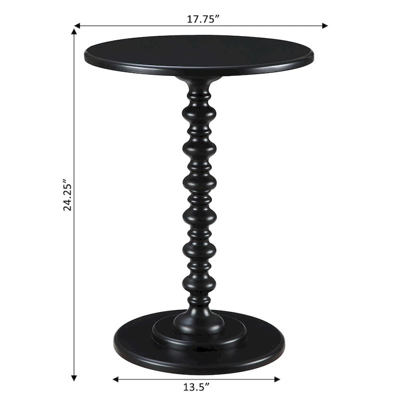 Convenience Concepts Palm Beach Round Spindle Table