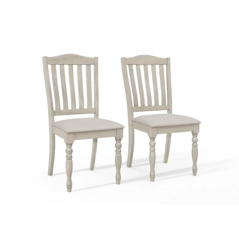 Mid-century Elegant Two-tone 7-piece Dining Set