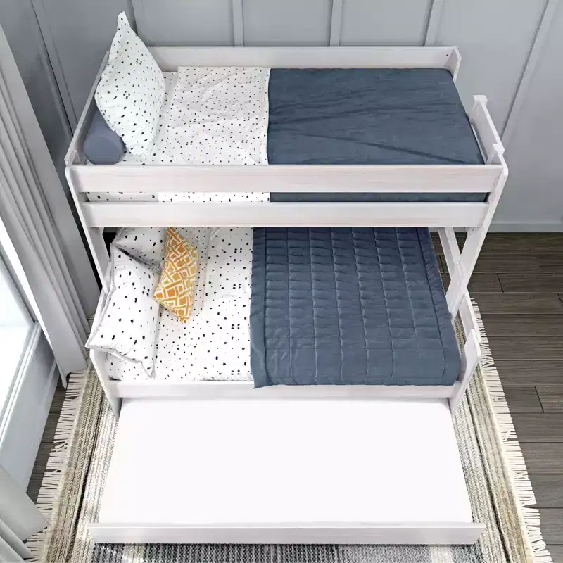 Max & Lily Farmhouse Twin over Full Bunk Bed with Trundle