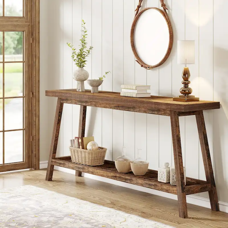 Extra Long Console Entryway Table, 70.9 Inches Console Table