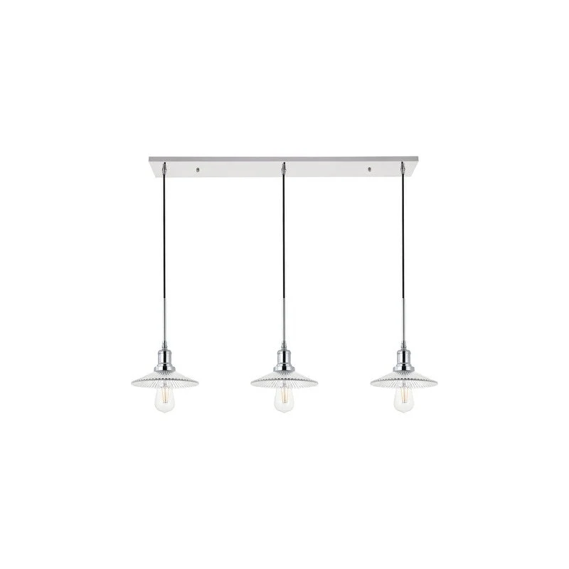 Waltz 3 light black Pendant