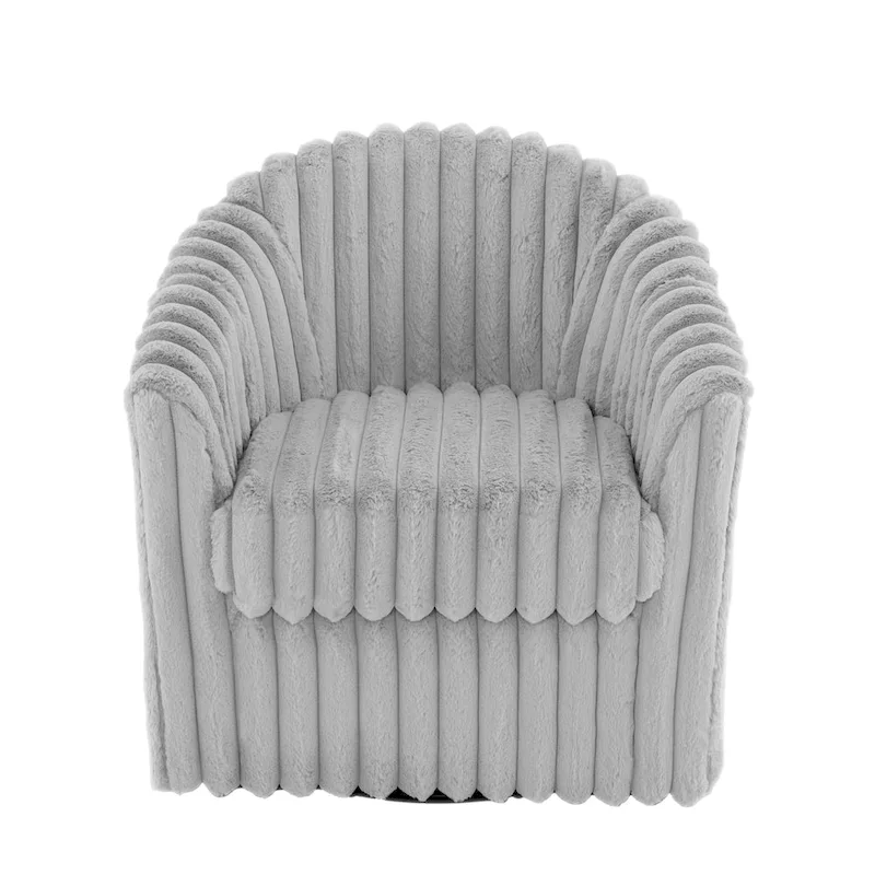 Single Sofa Armchair Swivel Barrel Chair (Set of 2)