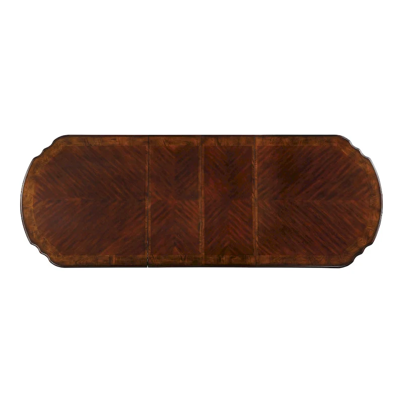 Abeena Traditional Cherry Solid Wood 5-Piece Expandable Dining Table Set