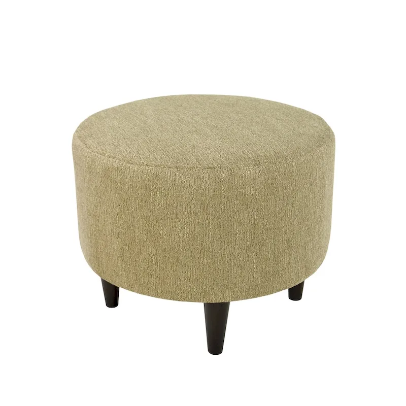 MJL Furniture Sophia Text2Olivia Round Upholstered Ottoman