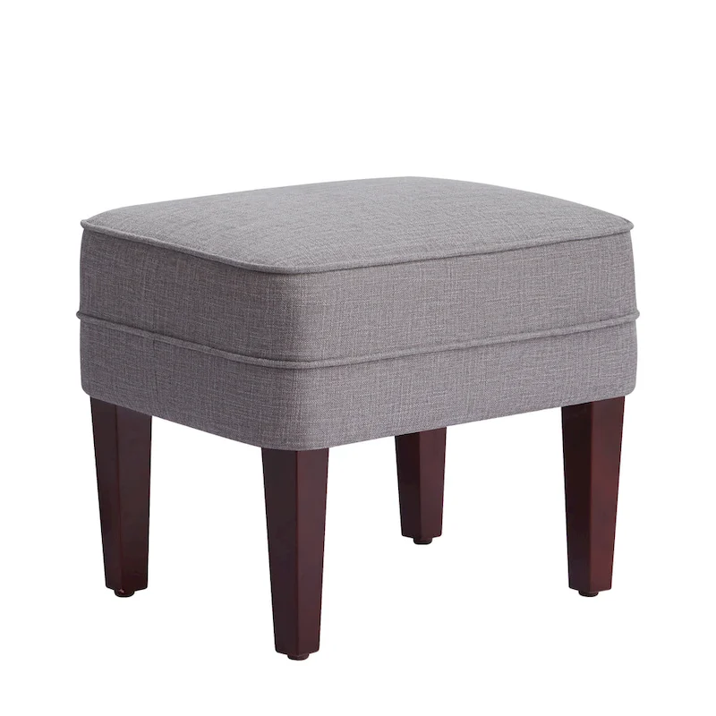 HUIMO Fabric Arm Chair Accent Chair and Ottoman Set Grey/ Beige/ Blue/ Dark Teal