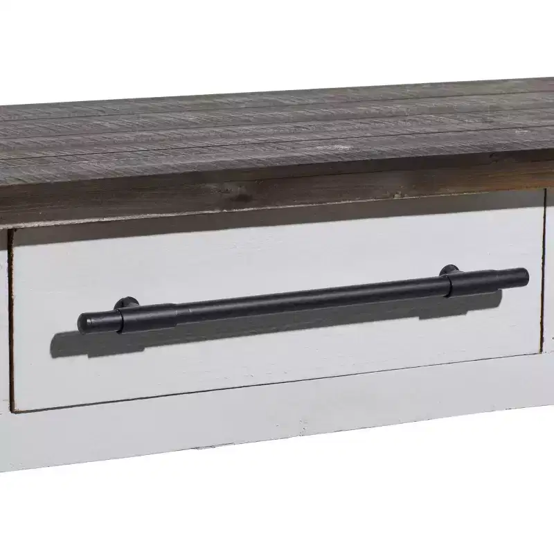Farmhouse Wood Rectangle Console Table White - Olivia & May