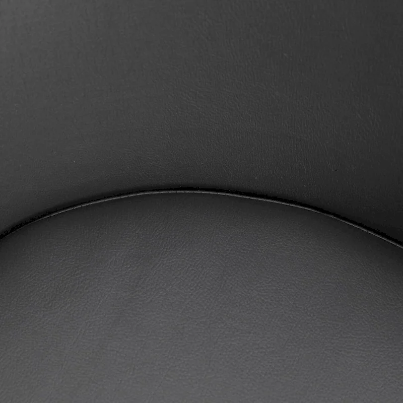 Urbane Upholstered Faux Leather Dining Chair with Powder Coated Steel Legs by LeisureMod