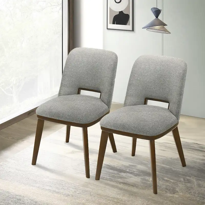 Raleigh Luxury Modern Solid Wood Dining Chair (Set of 2)